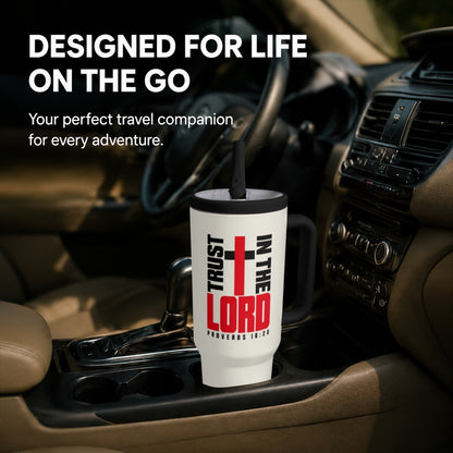 Proverbs 16:20 Trust In The Lord Christian 40oz Tumbler - Claimed by God Designs