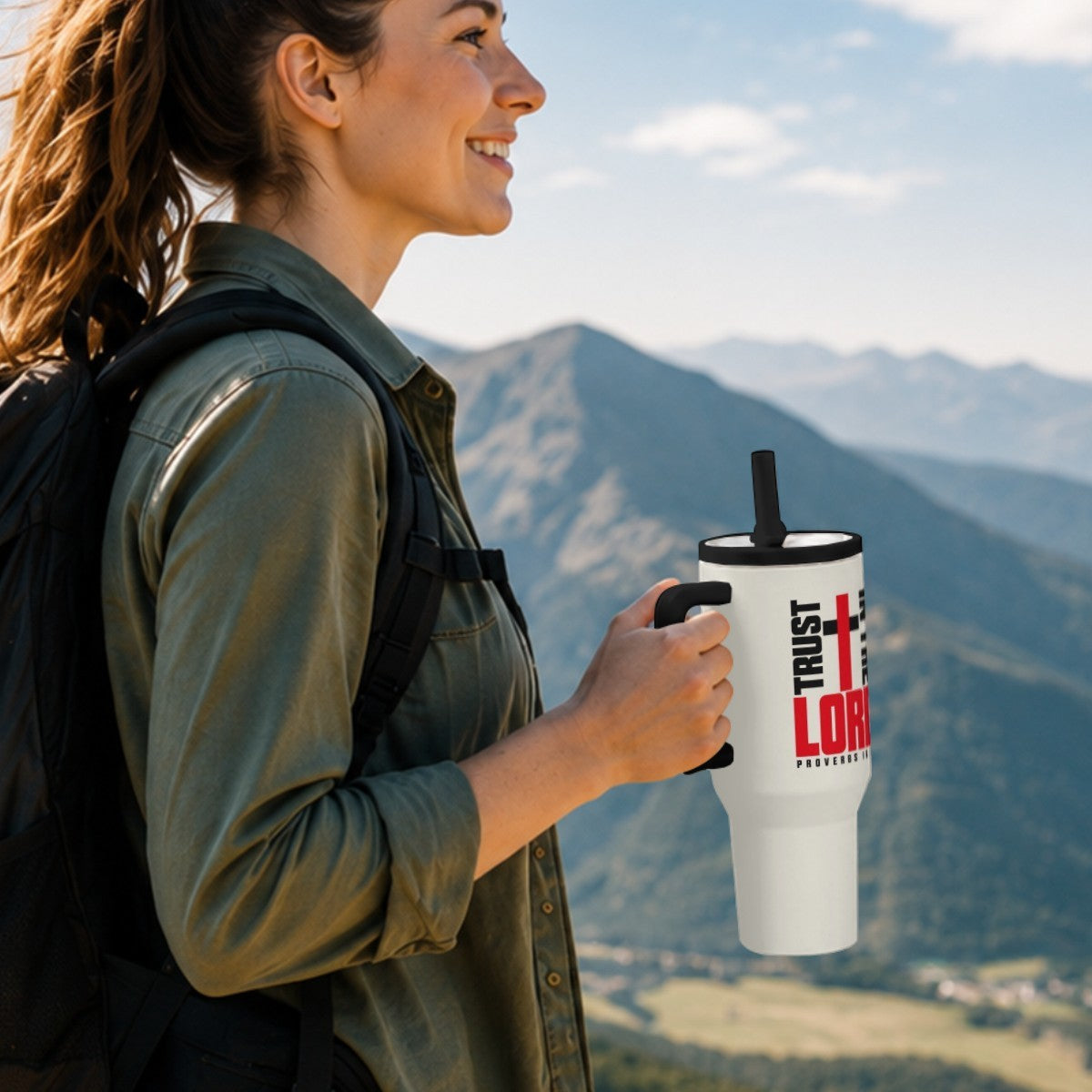 Proverbs 16:20 Trust In The Lord Christian 40oz Tumbler - Claimed by God Designs