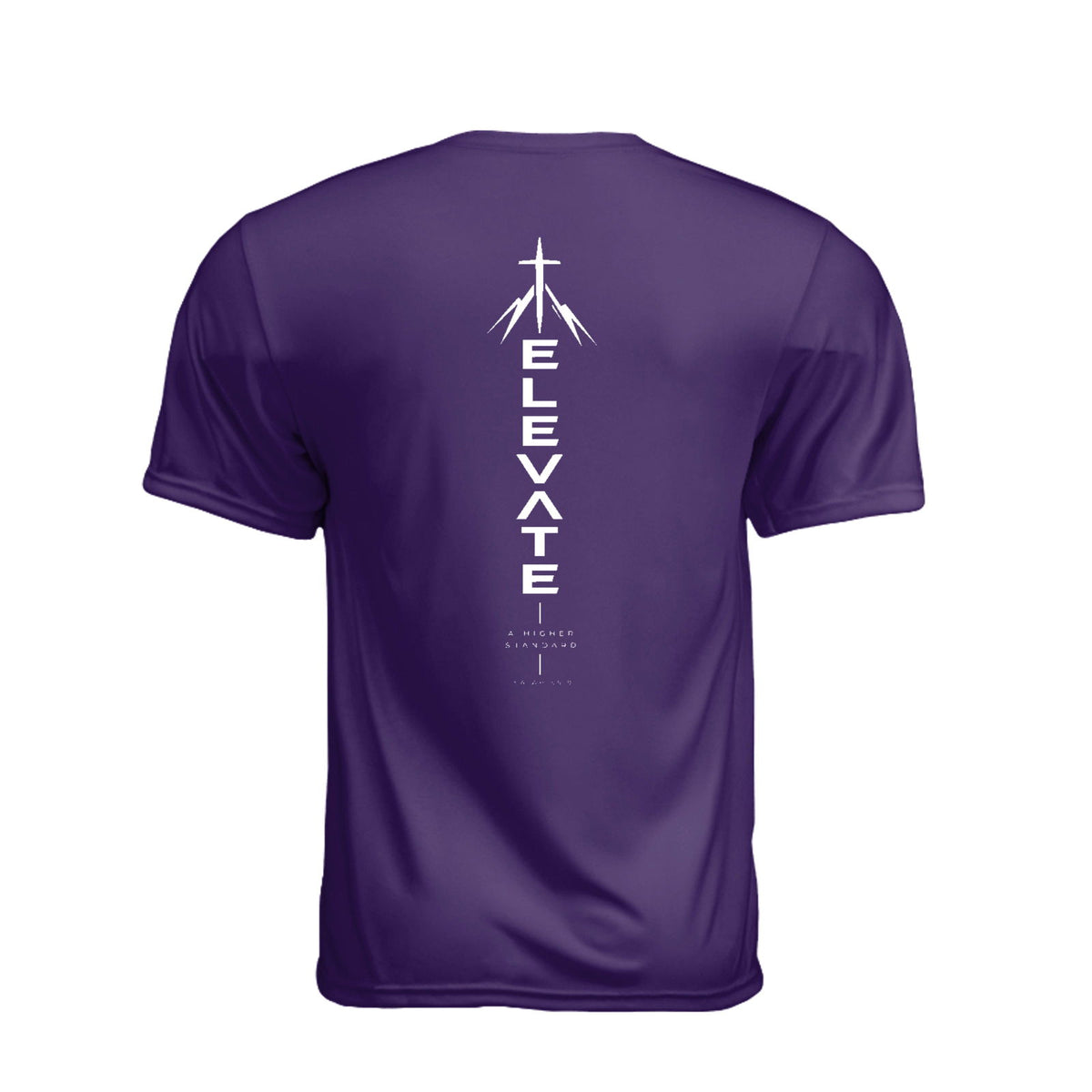 ELEVATE A Higher Standard Unisex Christian Gym T-Shirt | Isaiah 55:9 - Claimed by God Designs