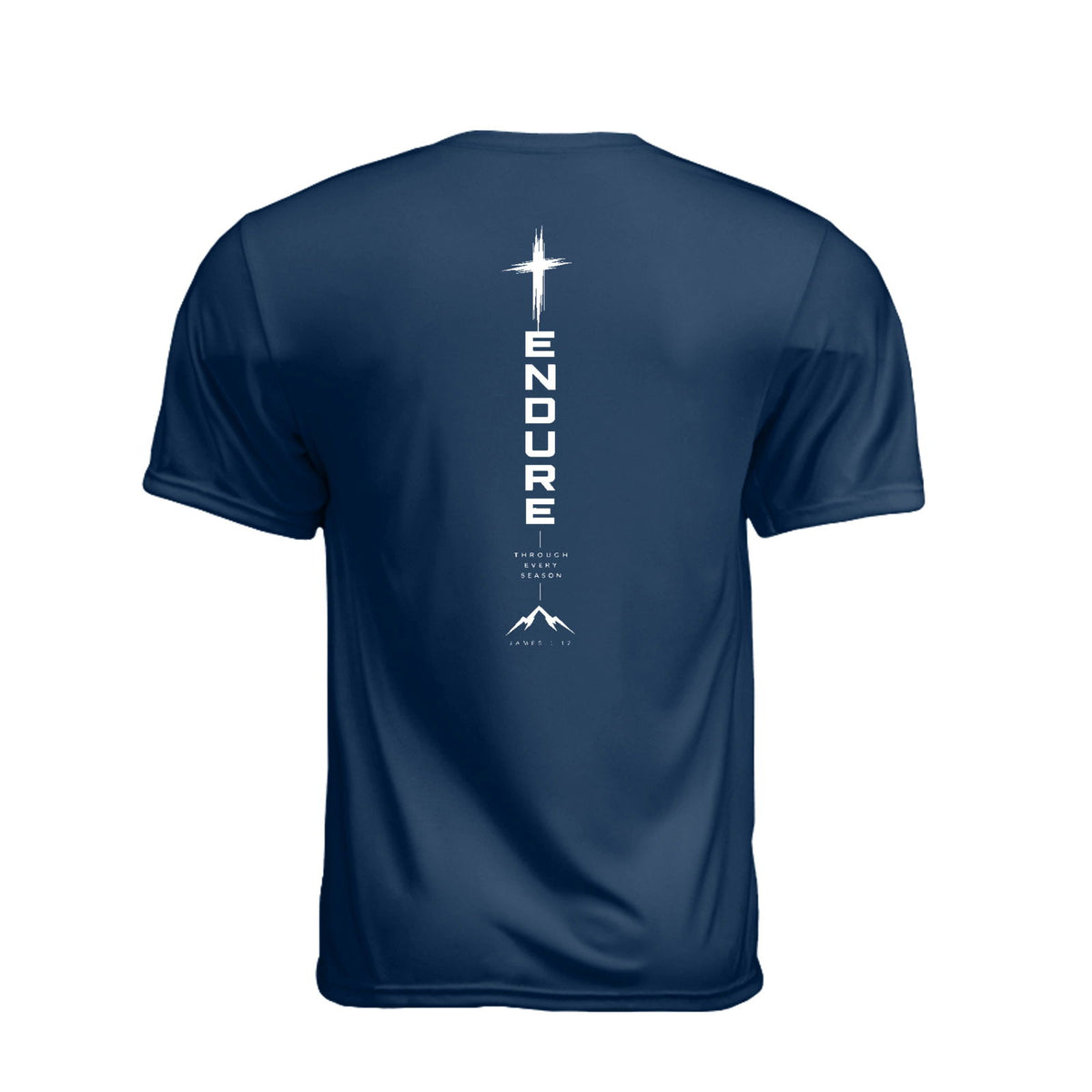 ENDURE Unisex Christian Gym T-Shirt | James 1:12 - Claimed by God Designs