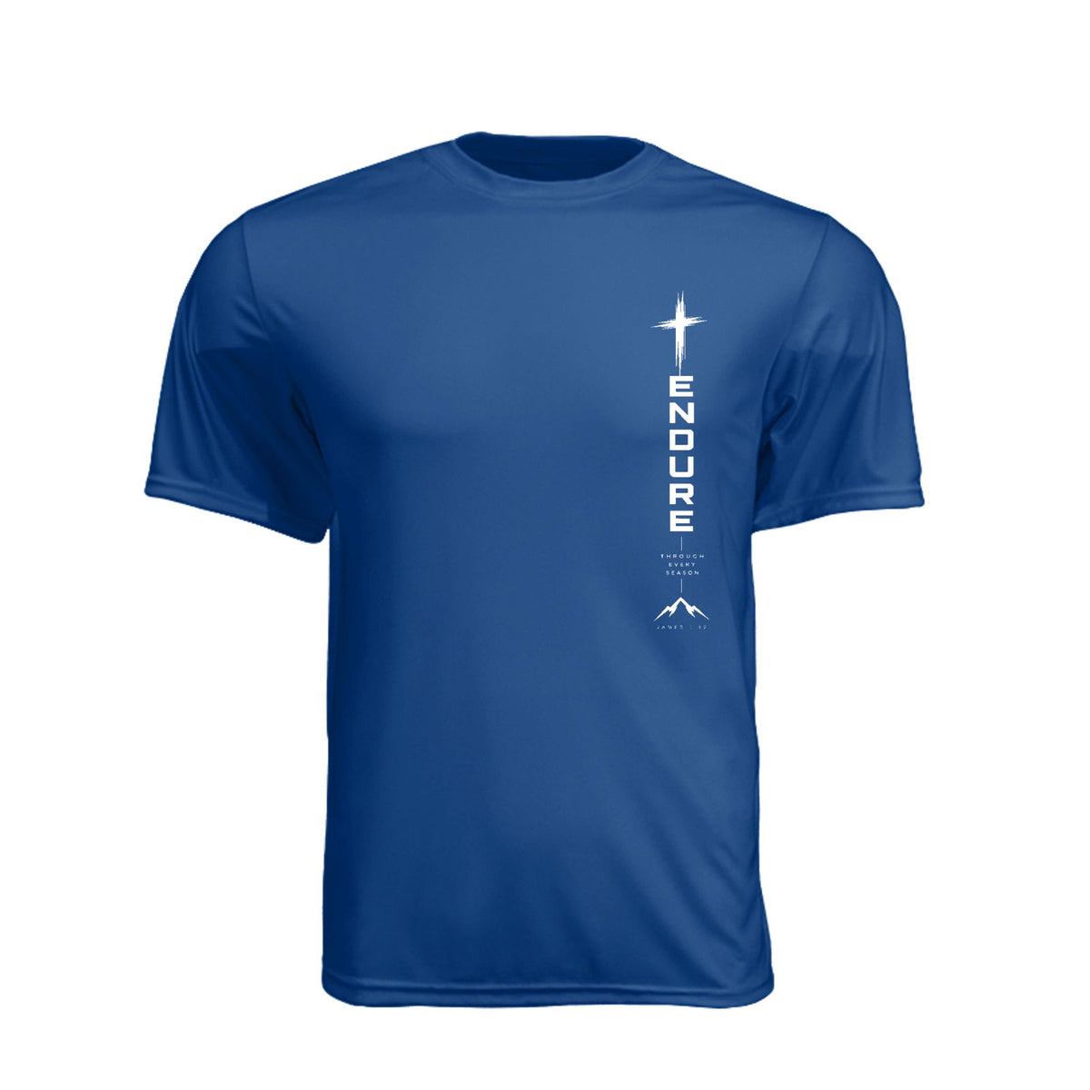 ENDURE Unisex Christian Gym T-Shirt | James 1:12 - Claimed by God Designs
