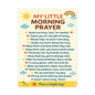 My Little Morning Prayer For Kids Christian Metal Sign Decor - ClaimedbyGodDesigns
