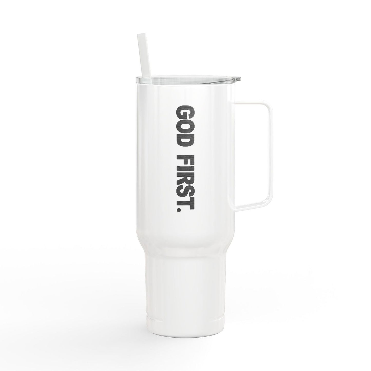 Engraved Insulated  Christian Tumbler - 40oz - He Is First - ClaimedbyGodDesigns