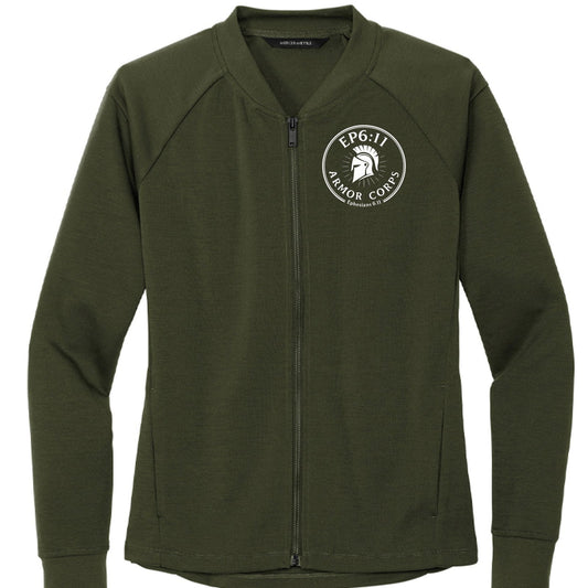 Ephesians 6:11 Armor Corps Women's Kingdom Code Christian Jacket - ClaimedbyGodDesigns