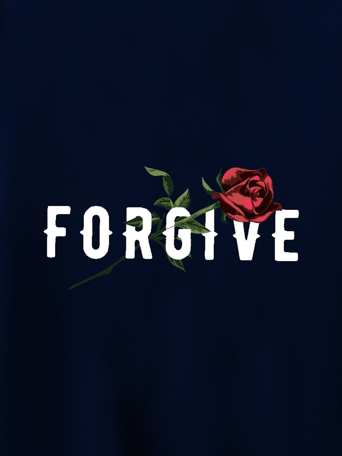 FORGIVE (Rose) Men's Christian T-shirt - ClaimedbyGodDesigns