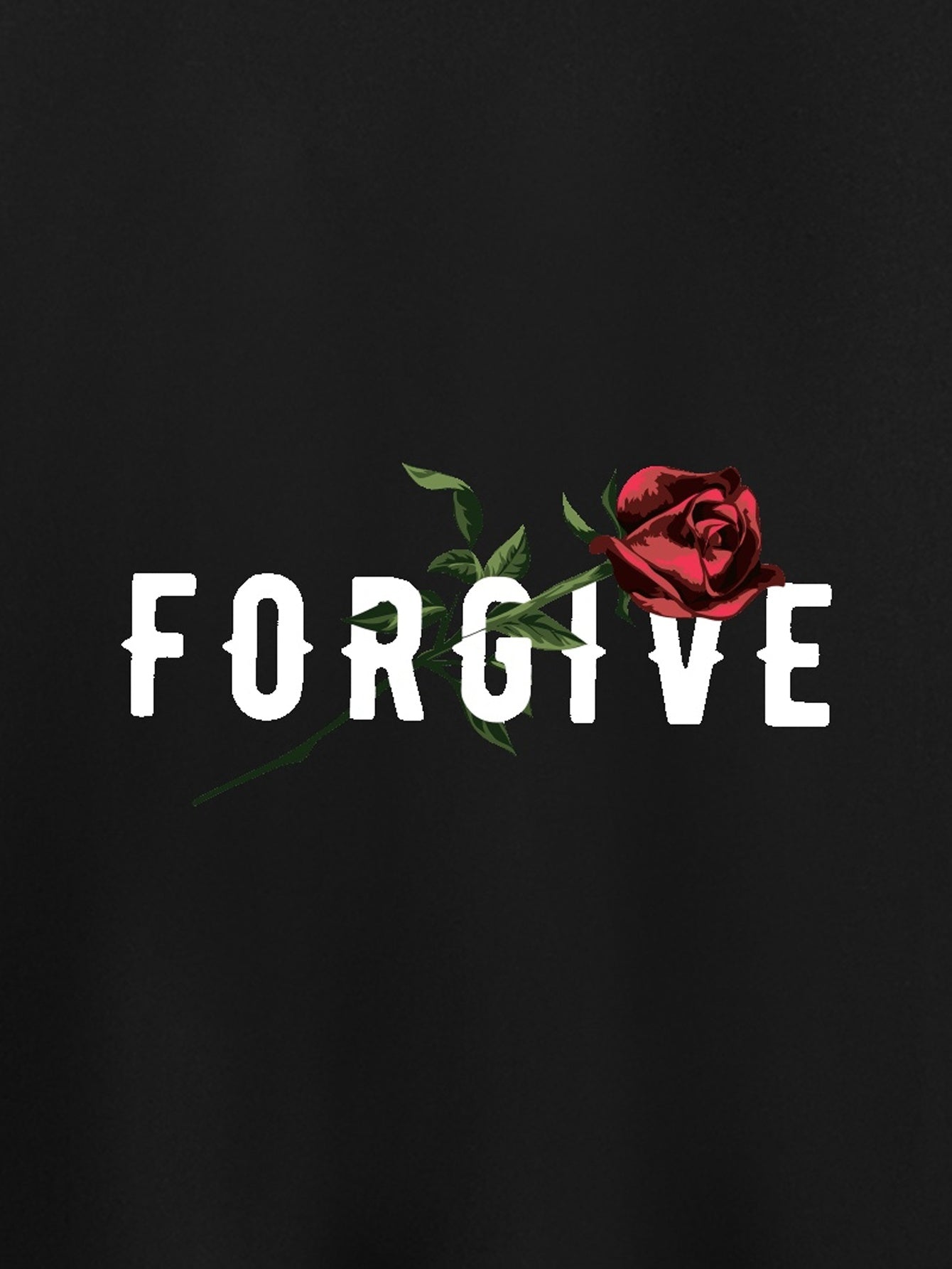 FORGIVE (Rose) Men's Christian T-shirt - ClaimedbyGodDesigns