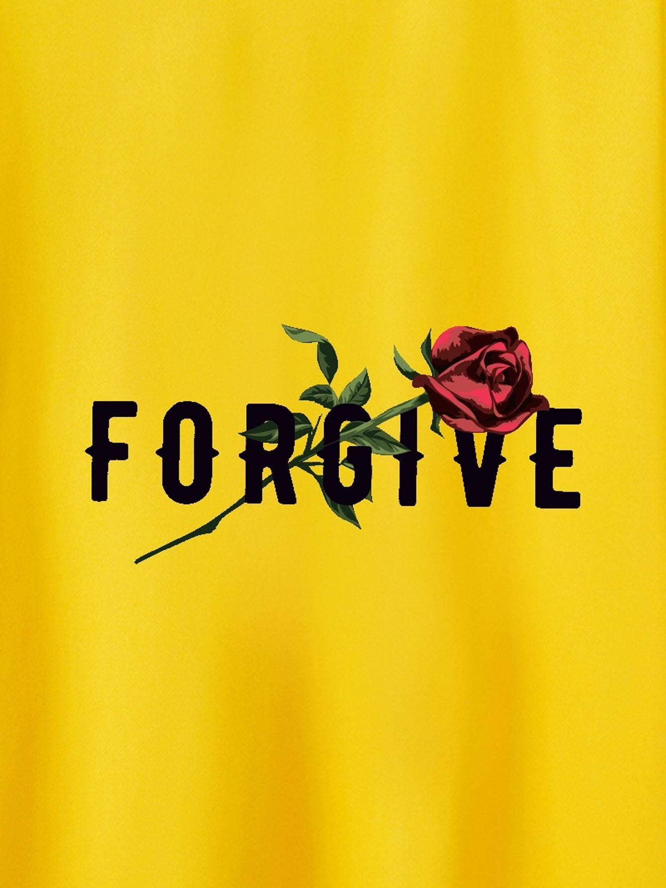 FORGIVE (Rose) Men's Christian T-shirt - ClaimedbyGodDesigns