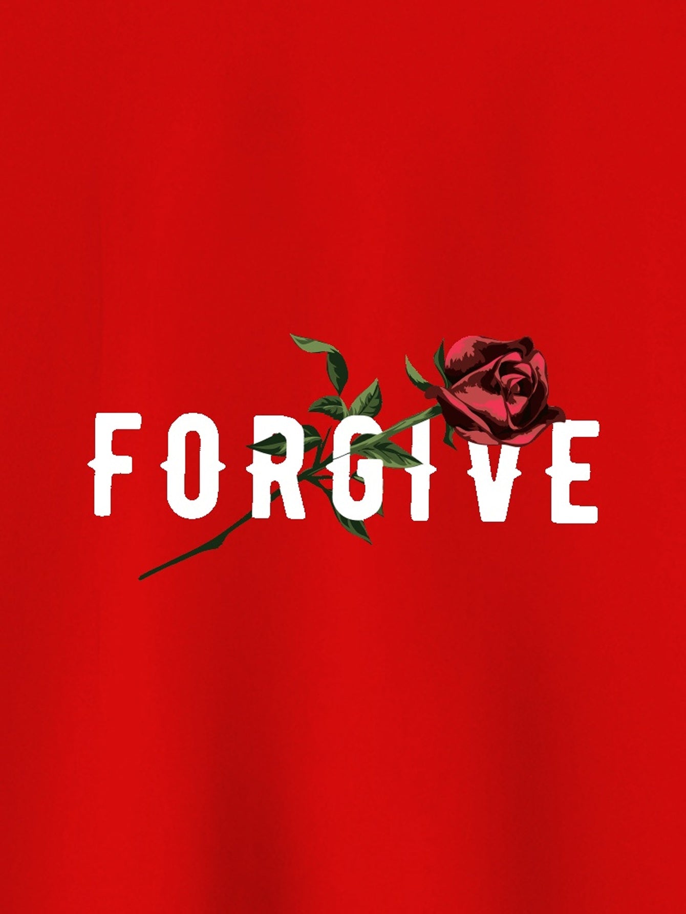 FORGIVE (Rose) Men's Christian T-shirt - ClaimedbyGodDesigns