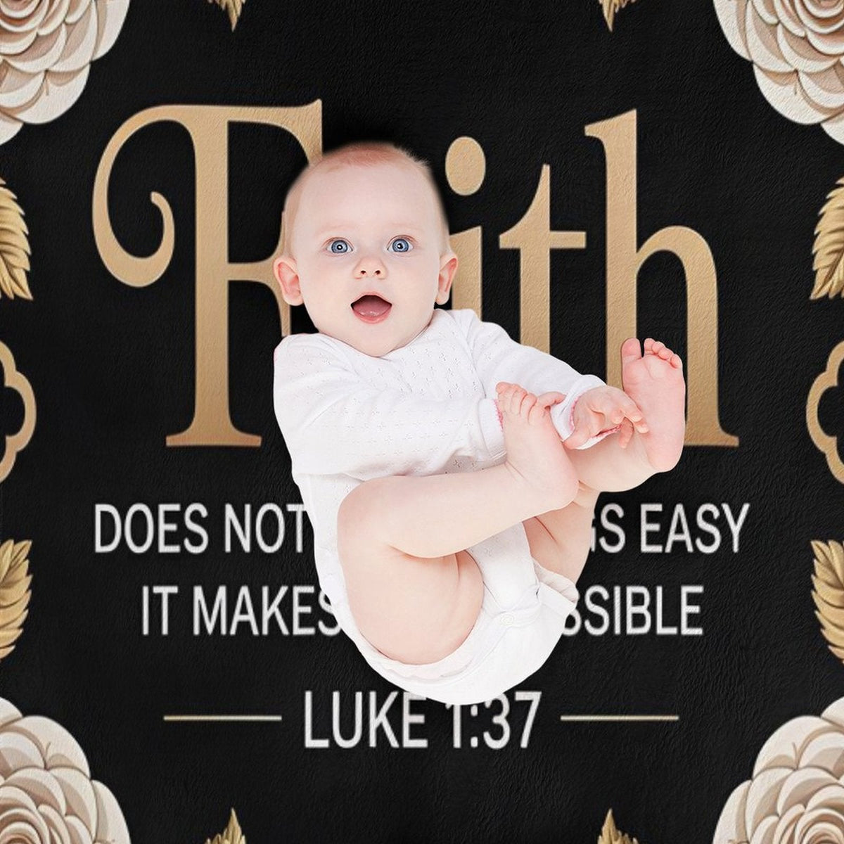 Faith Christian Flannel Throw Blanket - ClaimedbyGodDesigns