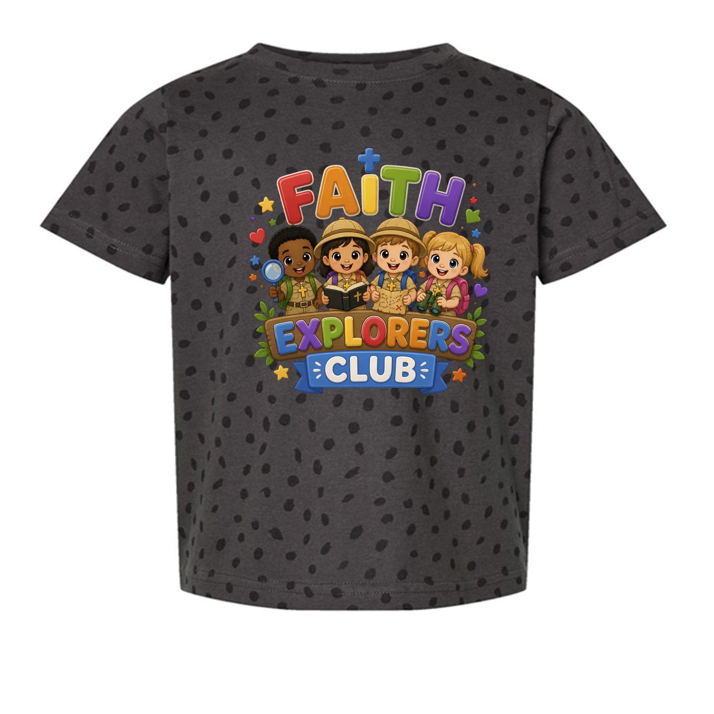 Faith Explorers Club Christian Toddler T-shirt - ClaimedbyGodDesigns
