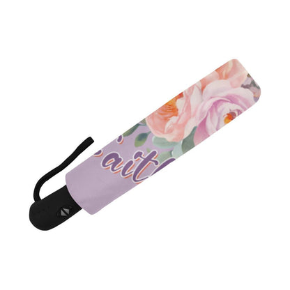 Faith Hope Love Auto-Foldable Christian Umbrella - ClaimedbyGodDesigns