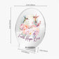 Faith Hope Love Christian Acrylic Plaque with Stand - Round - ClaimedbyGodDesigns