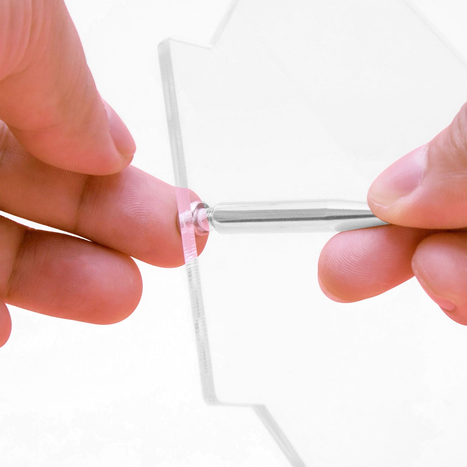 Faith Hope Love Christian Acrylic Plaque with Stand - Round - ClaimedbyGodDesigns