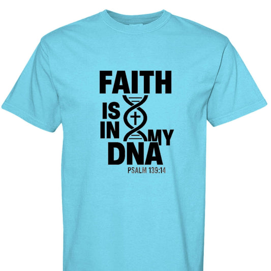 Faith Is In My DNA Unisex Christian T-shirt - ClaimedbyGodDesigns