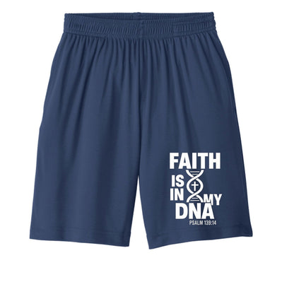 Faith Is In My DNA Youth Christian Shorts - ClaimedbyGodDesigns