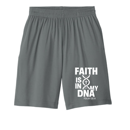Faith Is In My DNA Youth Christian Shorts - ClaimedbyGodDesigns