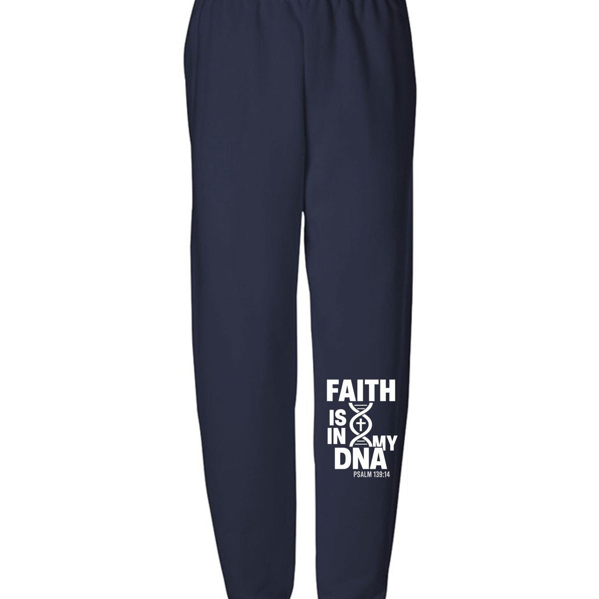 Faith Is In My DNA Youth Christian Sweatpants - ClaimedbyGodDesigns