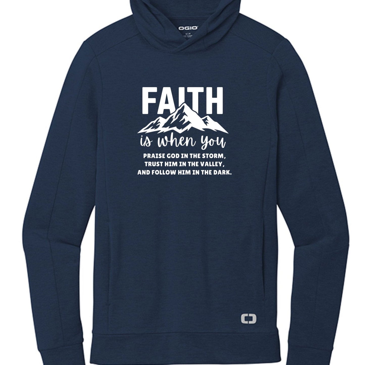 Faith Is Unisex Premium Christian Pullover Hooded Sweatshirt - ClaimedbyGodDesigns