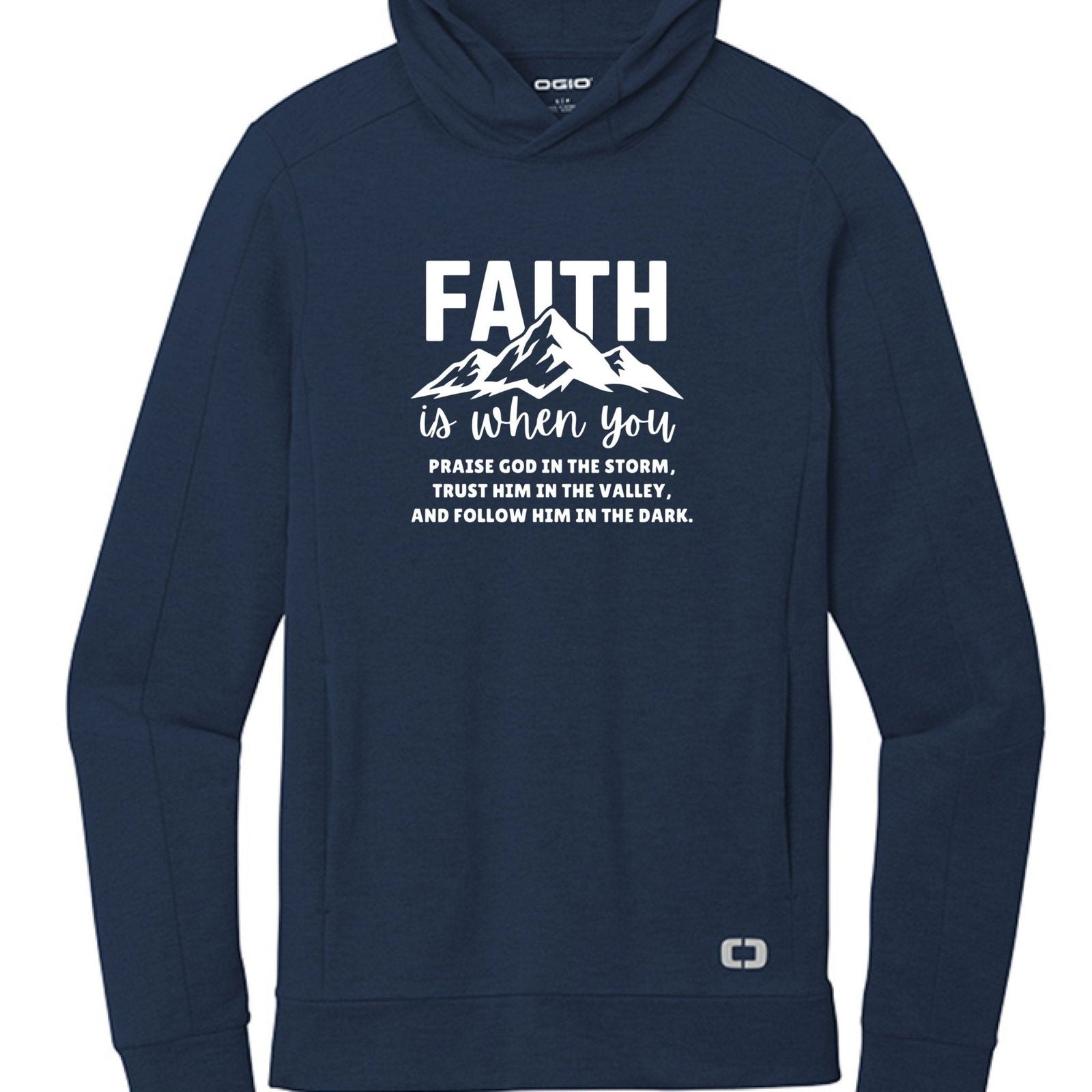 Faith Is Unisex Premium Christian Pullover Hooded Sweatshirt - ClaimedbyGodDesigns