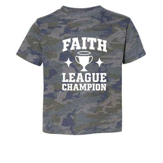 Faith League Champion Toddler Christian T-shirt - ClaimedbyGodDesigns
