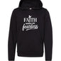 Faith Makes Me Fearless Youth Christian Sponge Fleece Pullover Hooded Sweatshirt - ClaimedbyGodDesigns