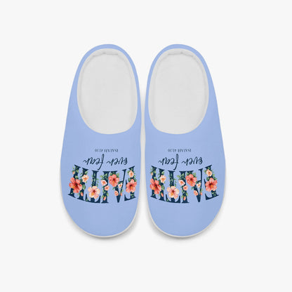 Faith Over Fear Christian Kids Cotton Slippers - ClaimedbyGodDesigns