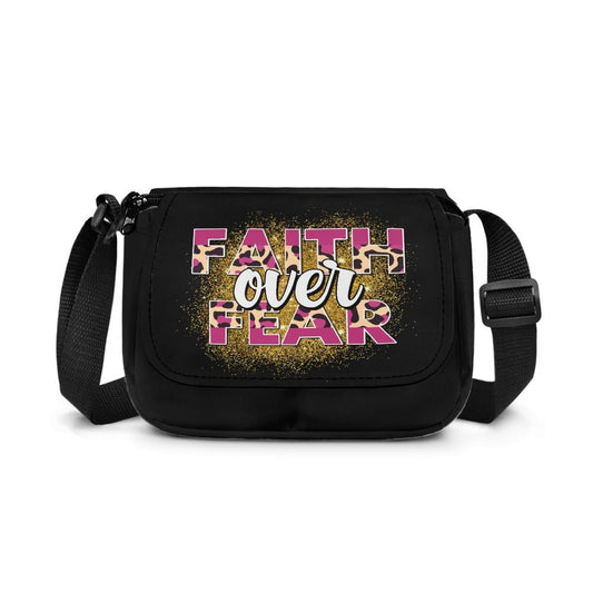 Faith Over Fear Christian Kids Flap Crossbody Bag - ClaimedbyGodDesigns