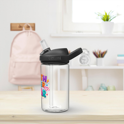 Faith Over Fear Christian Kids Water Bottle - ClaimedbyGodDesigns