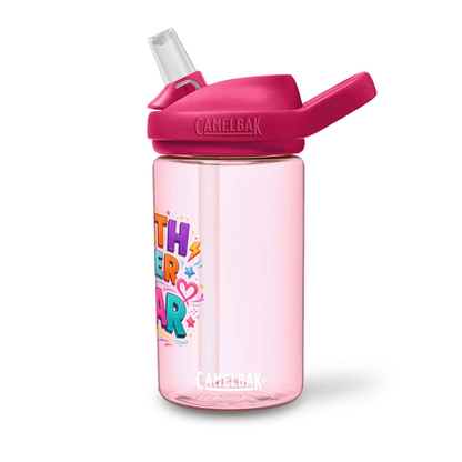 Faith Over Fear Christian Kids Water Bottle - ClaimedbyGodDesigns