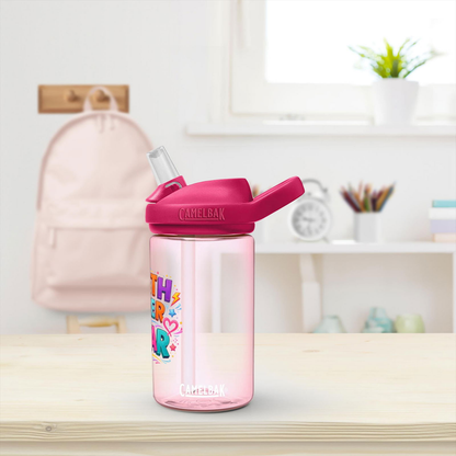Faith Over Fear Christian Kids Water Bottle - ClaimedbyGodDesigns