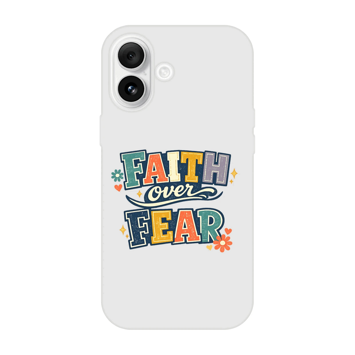 Faith Over Fear Christian Phone Flexi case for Iphones - ClaimedbyGodDesigns