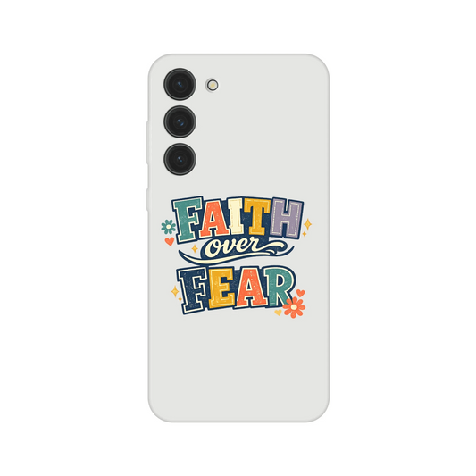 Faith Over Fear Christian Phone Flexi case for Samsung - ClaimedbyGodDesigns