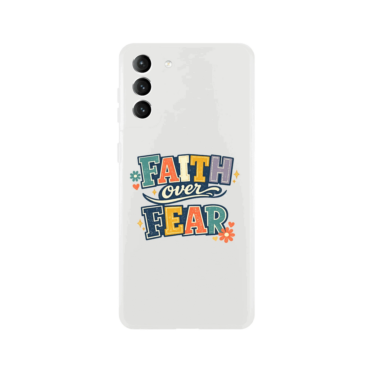 Faith Over Fear Christian Phone Flexi case for Samsung - ClaimedbyGodDesigns
