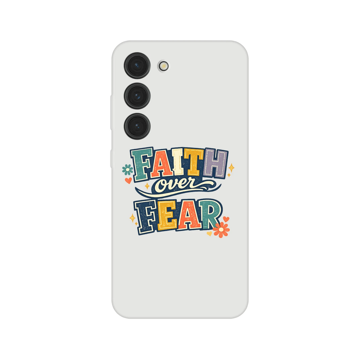Faith Over Fear Christian Phone Flexi case for Samsung - ClaimedbyGodDesigns