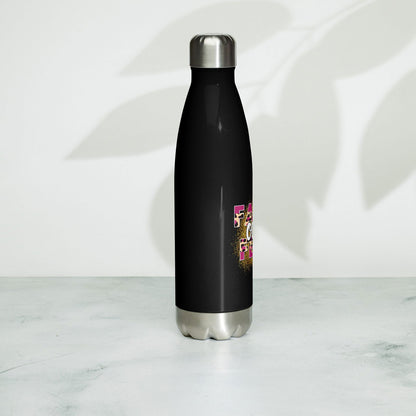 Faith Over Fear Christian Stainless steel water bottle - ClaimedbyGodDesigns