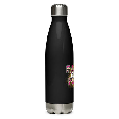 Faith Over Fear Christian Stainless steel water bottle - ClaimedbyGodDesigns