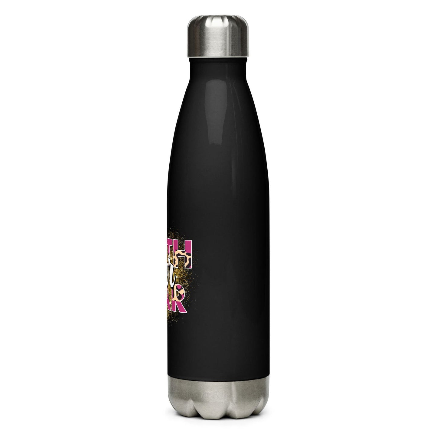 Faith Over Fear Christian Stainless steel water bottle - ClaimedbyGodDesigns