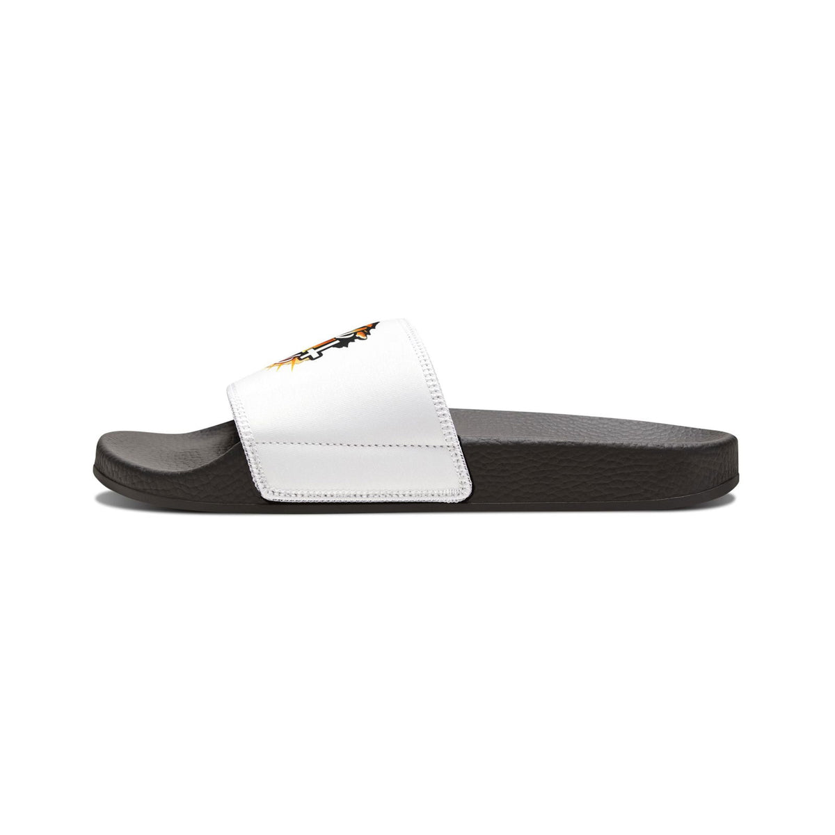 Faith Walk Men's Christian Slide Sandals — "Match My Faith" Graphic - ClaimedbyGodDesigns