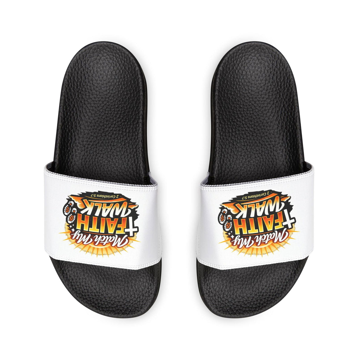 Faith Walk Slide Sandals — "Match My Faith" Removable-Strap Women’s Christian Slides - ClaimedbyGodDesigns