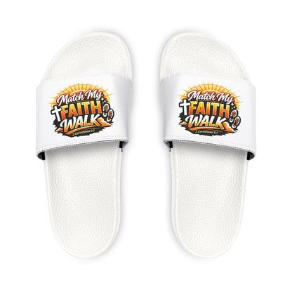 Faith Walk Slide Sandals — "Match My Faith" Removable-Strap Women’s Christian Slides - ClaimedbyGodDesigns
