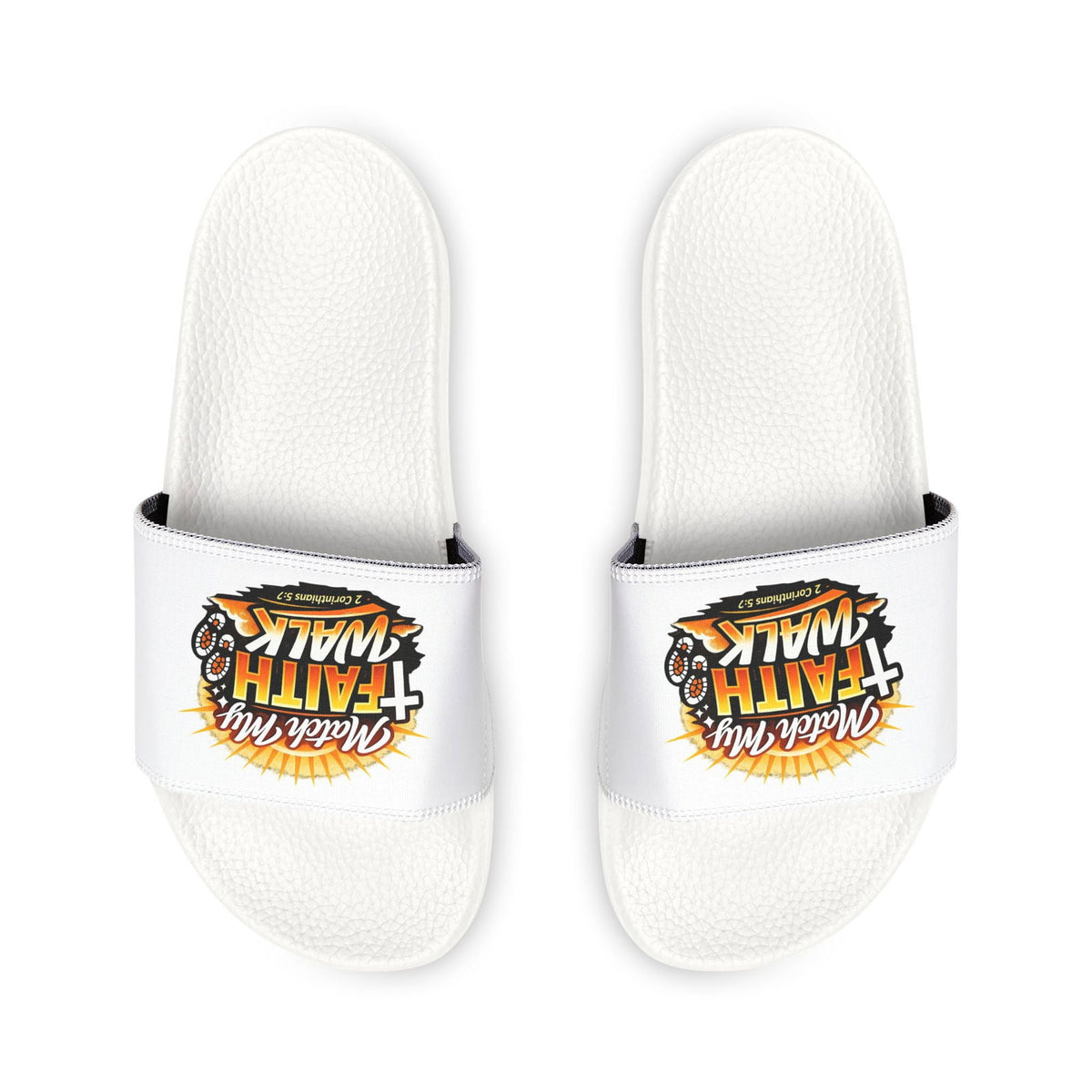 Faith Walk Slide Sandals — "Match My Faith" Removable-Strap Women’s Christian Slides - ClaimedbyGodDesigns