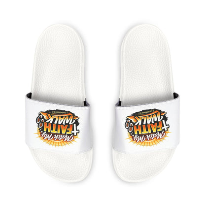 Faith Walk Slide Sandals — "Match My Faith" Removable-Strap Women’s Christian Slides - ClaimedbyGodDesigns