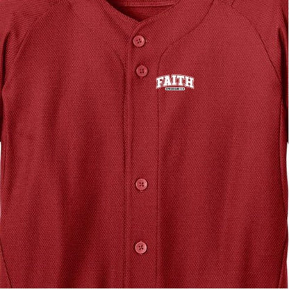 Faith Youth Christian Full-Button Jersey - ClaimedbyGodDesigns