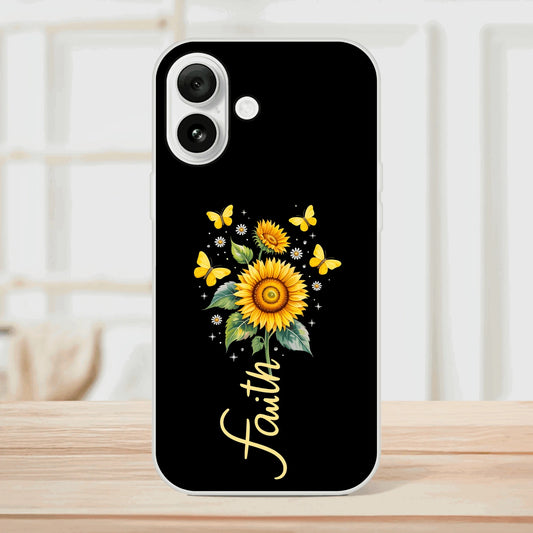 Faith (flower) Christian Flexi Phonecase for Iphones - ClaimedbyGodDesigns