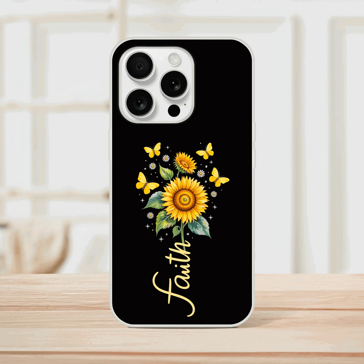 Faith (flower) Christian Flexi Phonecase for Iphones - ClaimedbyGodDesigns