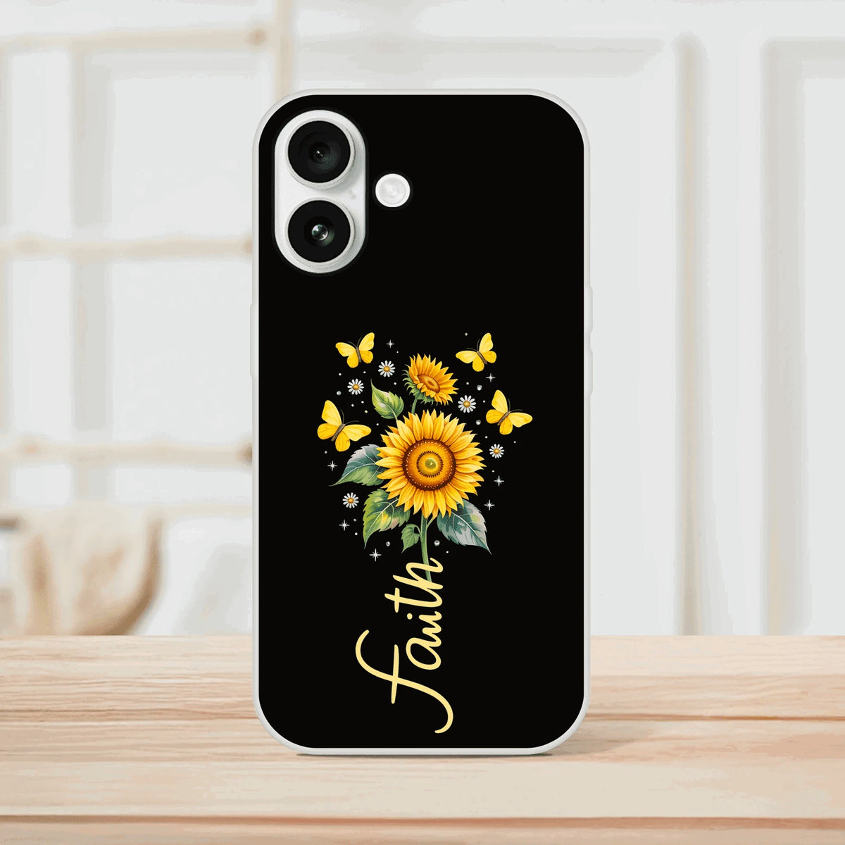 Faith (flower) Christian Flexi Phonecase for Iphones - ClaimedbyGodDesigns