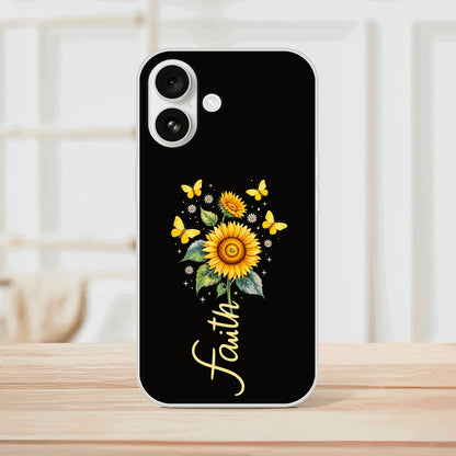 Faith (flower) Christian Flexi Phonecase for Iphones - ClaimedbyGodDesigns