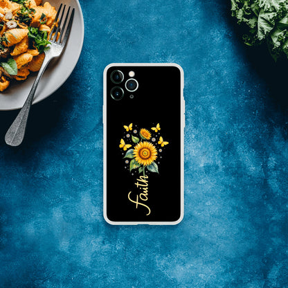 Faith (flower) Christian Flexi Phonecase for Iphones - ClaimedbyGodDesigns