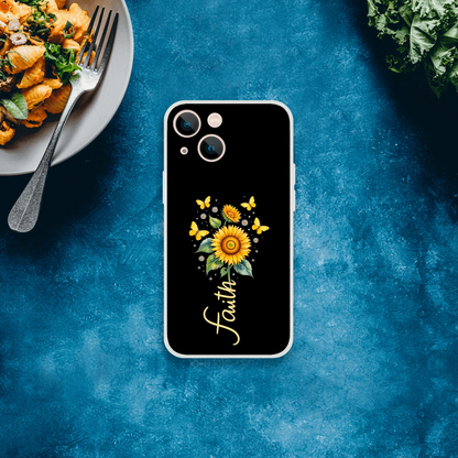 Faith (flower) Christian Flexi Phonecase for Iphones - ClaimedbyGodDesigns