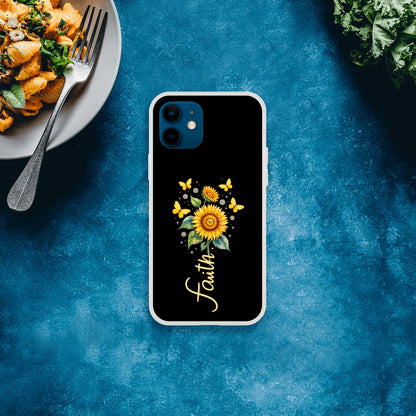 Faith (flower) Christian Flexi Phonecase for Iphones - ClaimedbyGodDesigns